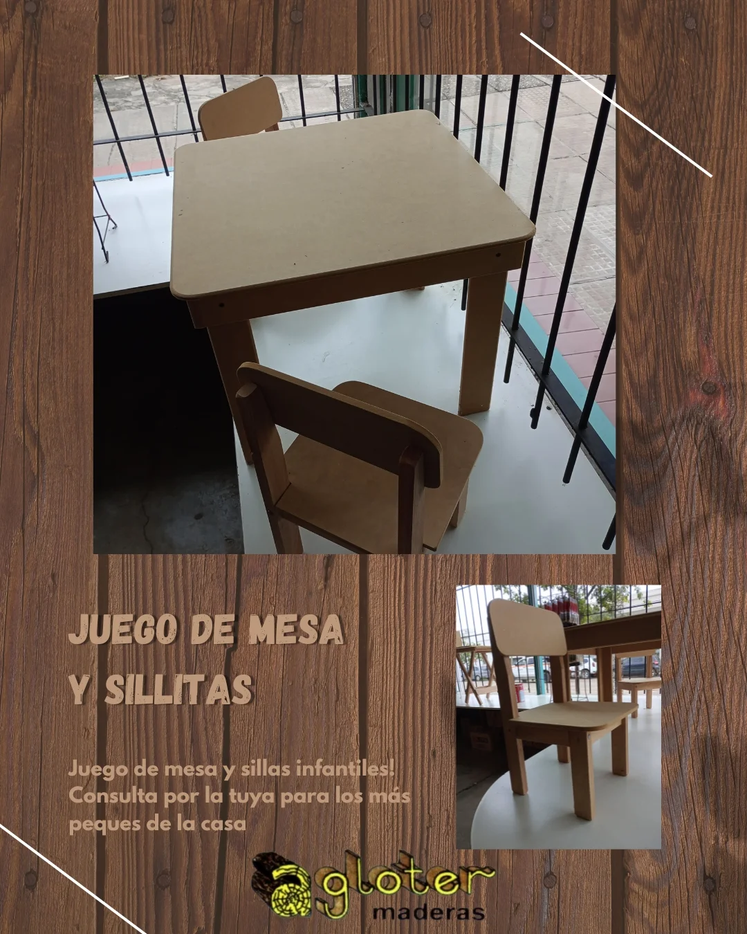 Juego de Mesa y Sillitas